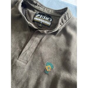 Zero Restriction Golf Outerwear Mens XL Corduroy Poly Suede Pullover Brown USA